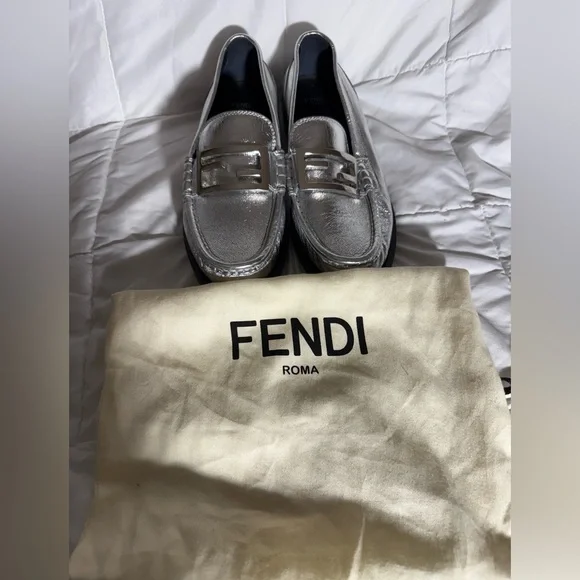 Fendi Metallic Silver Men display picture 1